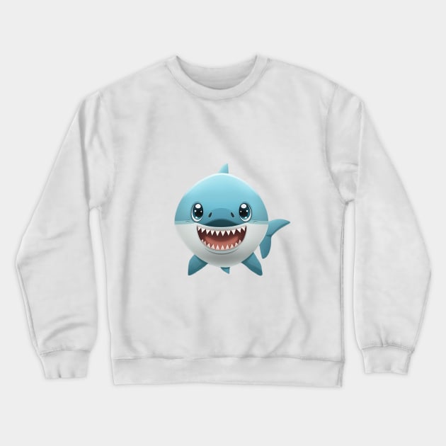 Cute shark Crewneck Sweatshirt by MaryBerry